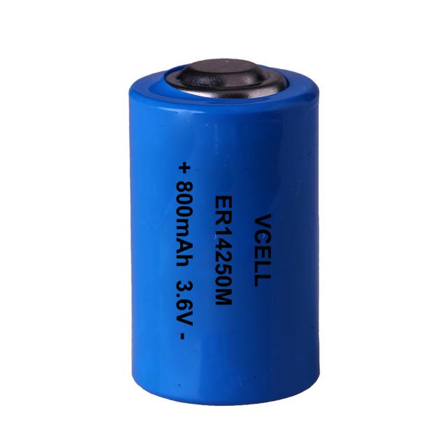 3.6V electricity meter battery 1/2AA ER14250M 800mAh Lithium Battery for Smart Metering