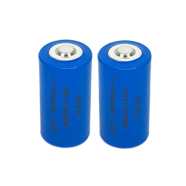 ER17335m 3.6V 1700mAh high power type Li-SOCl2 Battery